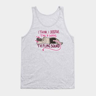 I deserve Horns and Tails (Magenta) Tank Top